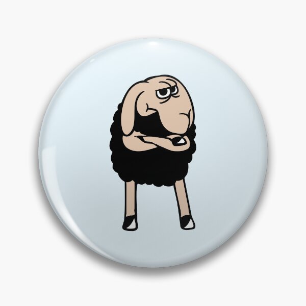 Item preview, Black Sheep Crossed Arms Offended Mad Bitter Mood designed and sold by shirt-o-mat.
