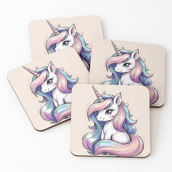 Item preview, Magical Cute Rainbow Unicorn Art | Kawaii Unicorn - For Unicorn Lover | Mystical, Fantasy and Trendy illustration designed and sold by RSDigitalPrintDesign.