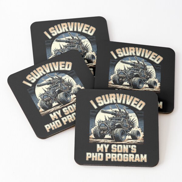 Item preview, I Survived My Son's PhD Program | Son Dissertation | Son PhD Graduation | Son PhD Thesis | Son Doctorate Graduation | Doctorate Son | PhD Son designed and sold by jadedscientist.
