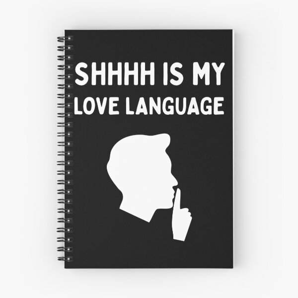 Item preview, Shhh Is My Love Language | Funny Librarian | Book Lover | Reading Humor - Male/White designed and sold by SabbaticalSteve.
