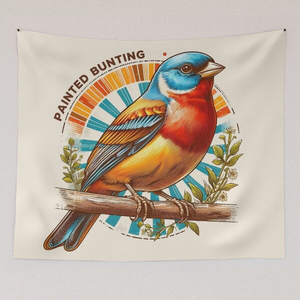 Item preview, Painted Bunting 8 designed and sold by theAVIARY7.