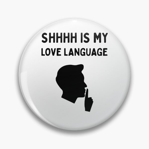 Item preview, Shhh Is My Love Language | Funny Librarian | Book Lover | Reading Humor - Male/Black designed and sold by SabbaticalSteve.