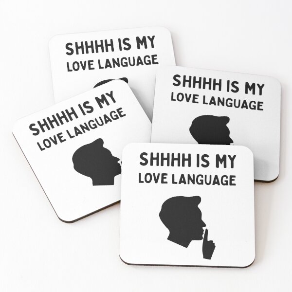 Item preview, Shhh Is My Love Language | Funny Librarian | Book Lover | Reading Humor - Male/Black designed and sold by SabbaticalSteve.