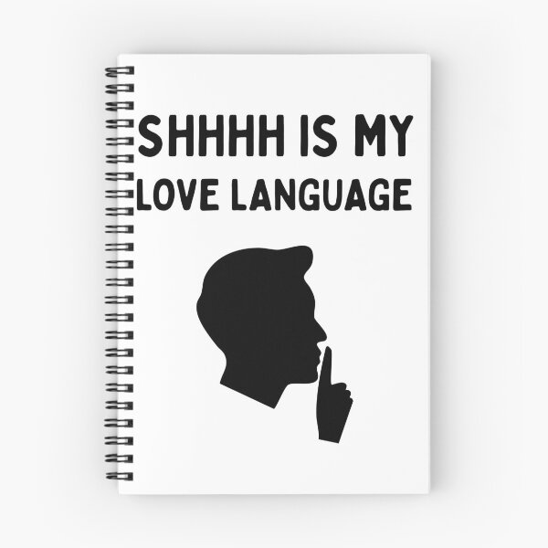 Item preview, Shhh Is My Love Language | Funny Librarian | Book Lover | Reading Humor - Male/Black designed and sold by SabbaticalSteve.