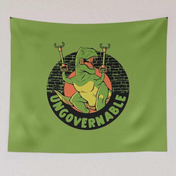 Item preview, Become Ungovernable Funny Dinosaur by Tobe Fonseca designed and sold by Tobe Fonseca®.