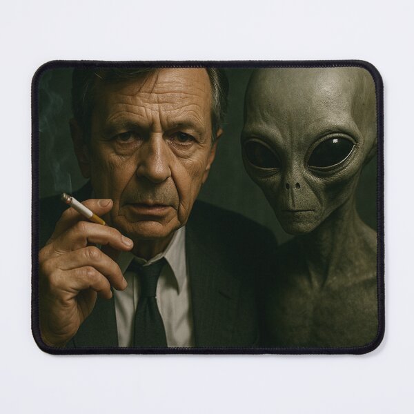 Item preview, The Smoking Man and ET designed and sold by Abducted Treasures.