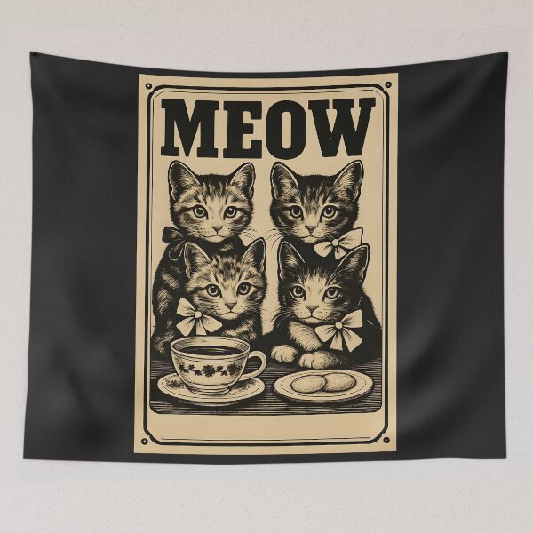 Item preview, VINTAGE KITTENS WEARING BOWS designed and sold by Skeelo702.