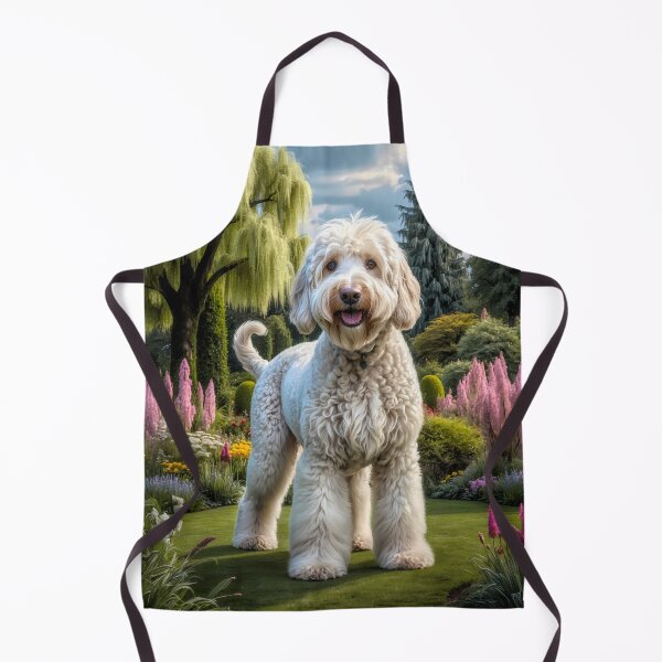 Item preview, Mimi White Labradoodle Dog Portrait Painting designed and sold by Heart and Soul Studio.