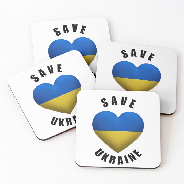Item preview, Heart shaped Ukranian flag,showing support for Ukraine designed and sold by TBWCREATIONS.
