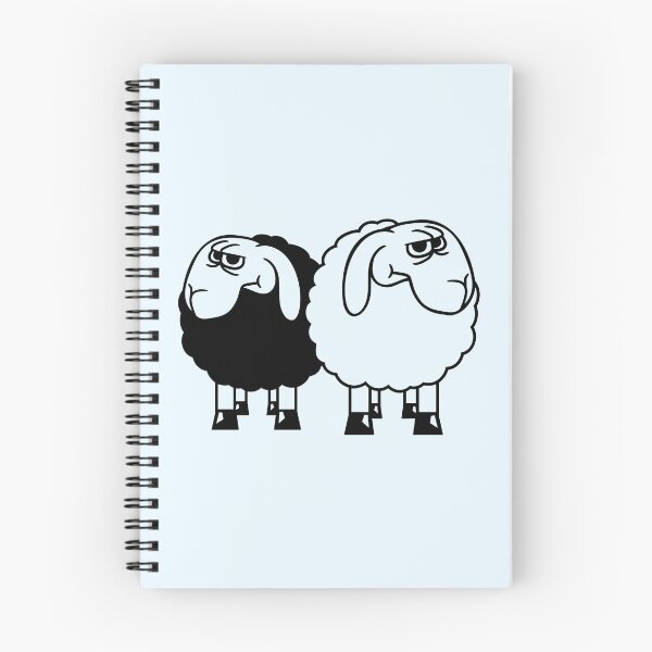 Item preview, 2 Sheep Looking Skeptical Offended Friends Team designed and sold by shirt-o-mat.