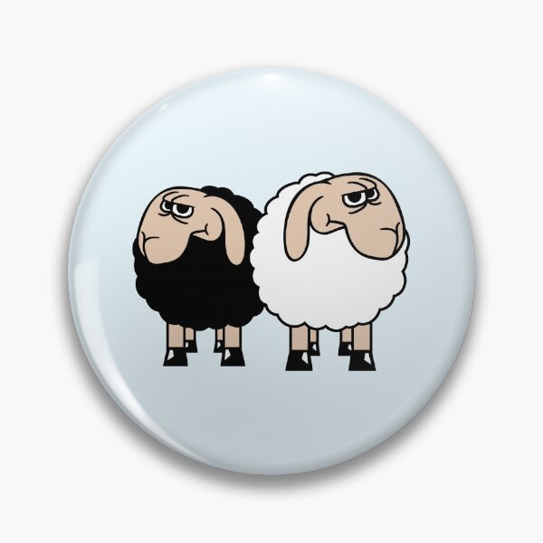 Item preview, 2 Sheep Looking Skeptical Offended Friends Team designed and sold by shirt-o-mat.