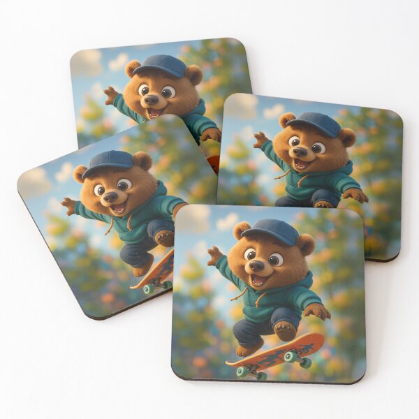 Item preview, Skater Kodiak Bear designed and sold by Sillytoe.