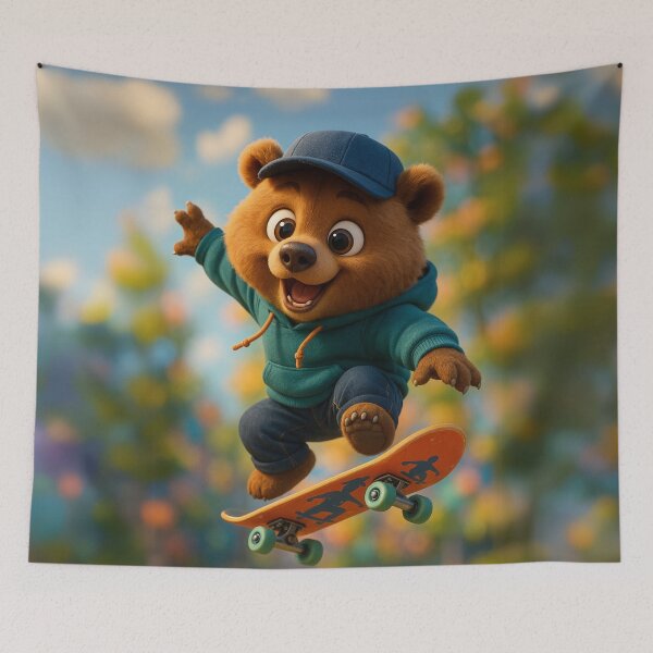 Item preview, Skater Kodiak Bear designed and sold by Sillytoe.