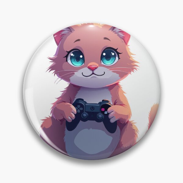 Artikelvorschau, Süßer Gamer-Kater | Lustige Spiele-Katze entworfen und verkauft von NovaProArt.