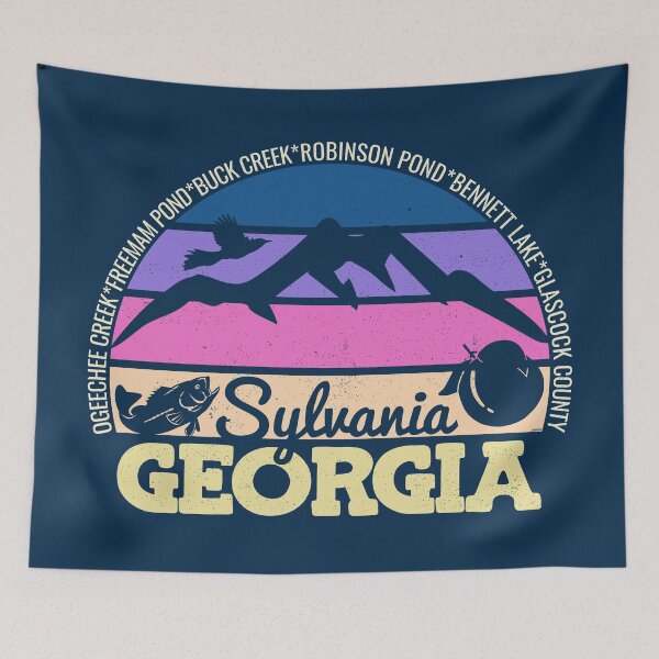 Item preview, Sylvania Georgia Sunset Retro Vintage Local Pride Logo designed and sold by CRHPOD20.