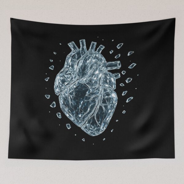 Item preview, Crystal Heart of Light – Shattered Beauty in Ethereal Bloom designed and sold by Philipe3d.