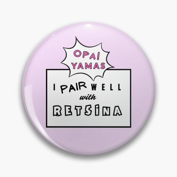Item preview, I PAIR WELL WITH RETSINA designed and sold by fetch-it-studio.