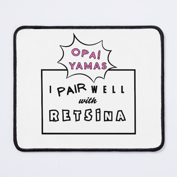 Item preview, I PAIR WELL WITH RETSINA designed and sold by fetch-it-studio.