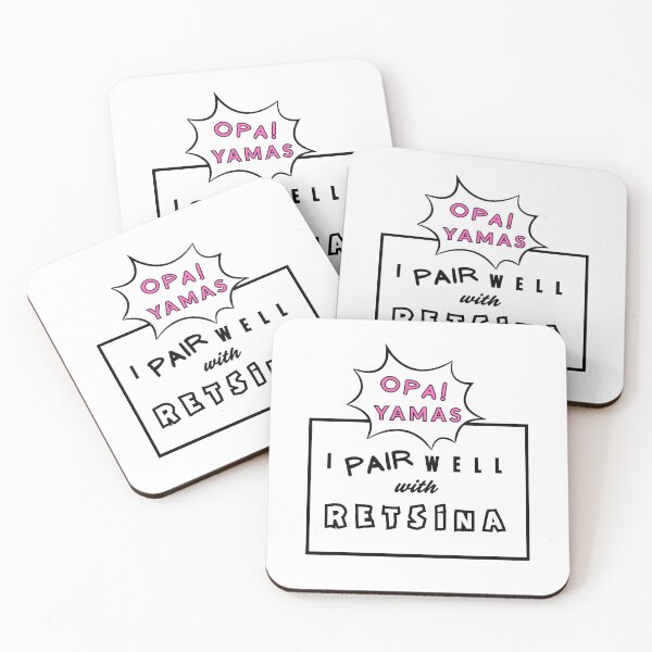 Item preview, I PAIR WELL WITH RETSINA designed and sold by fetch-it-studio.