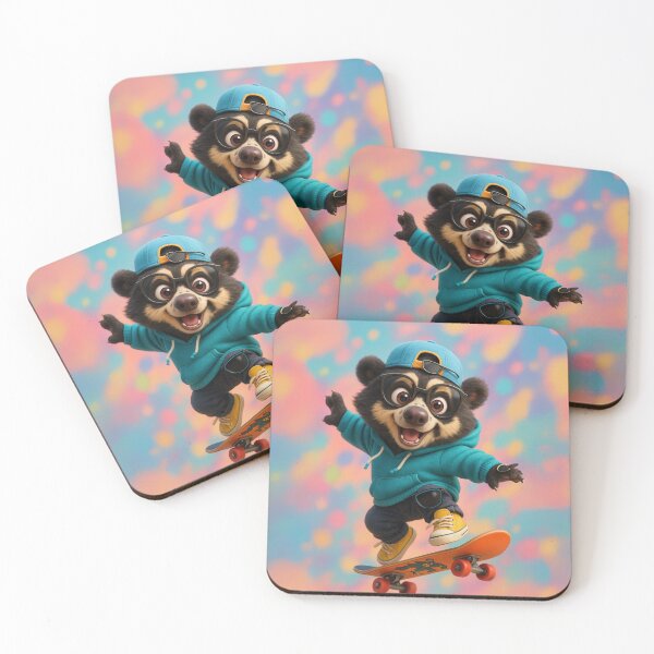 Item preview, Skater Spectacled Bear designed and sold by Sillytoe.