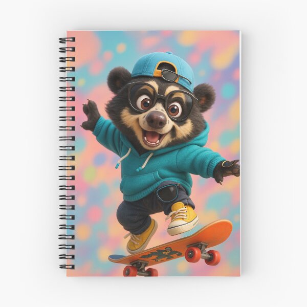Item preview, Skater Spectacled Bear designed and sold by Sillytoe.