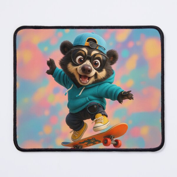 Item preview, Skater Spectacled Bear designed and sold by Sillytoe.