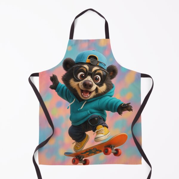 Item preview, Skater Spectacled Bear designed and sold by Sillytoe.