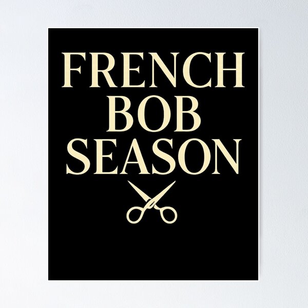 Item preview, French Bob Season – Chic Haircut Trend Aesthetic Design designed and sold by JasKei-Designs.