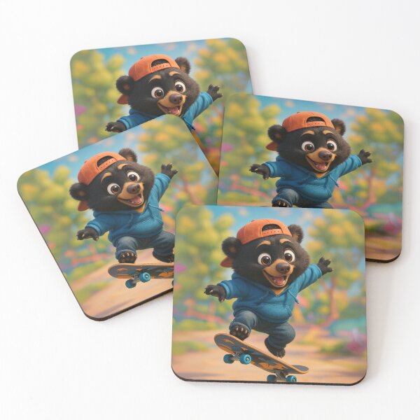 Item preview, Skater Sun Bear designed and sold by Sillytoe.