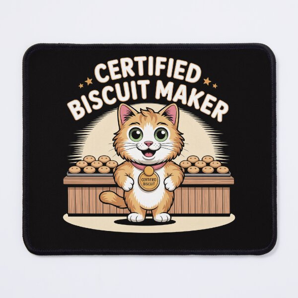 Item preview, Certified Biscuit Maker – Kitty Biscuits Bakery designed and sold by Slavicsoul.