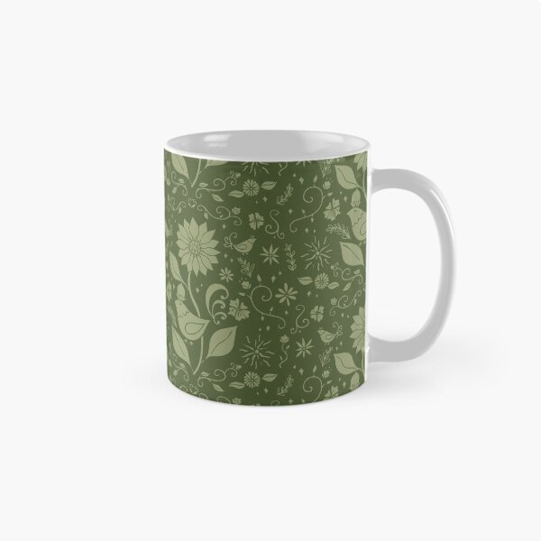 Item preview, Sunflower Chicken Eclectic Folk Green designed and sold by MaggieHDesigns.