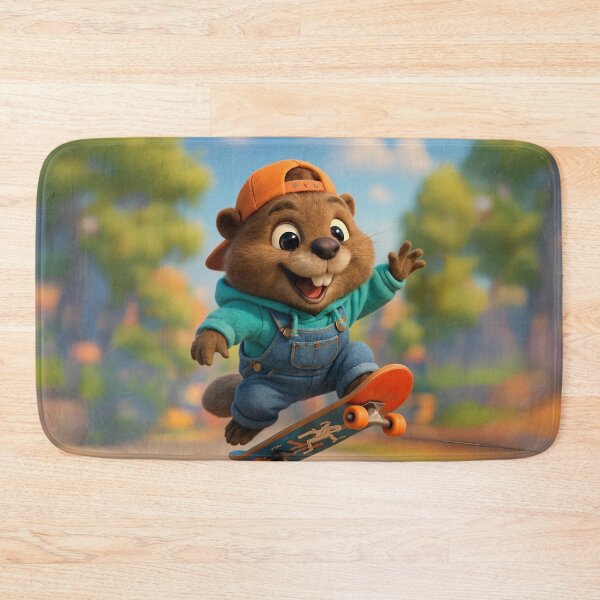 Item preview, Skater Mountain Beaver designed and sold by Sillytoe.
