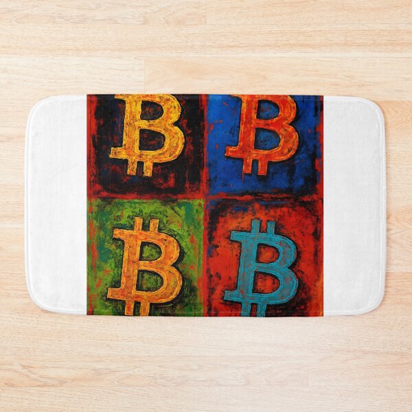 Item preview, Bitcoin Pop Rebellion – 2x2 Crypto Icons designed and sold by oneof21million.