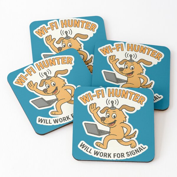 Item preview, Wi-Fi hunter – funny dog sticker. Will work for signal designed and sold by Printsoft.