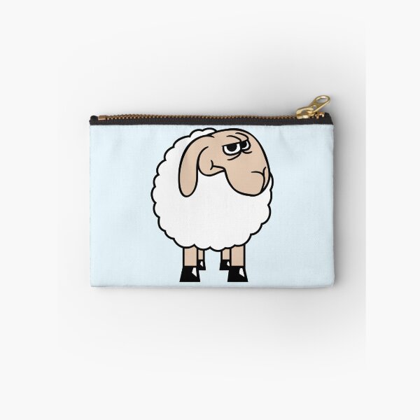 Item preview, Sheep Skeptical Critical Suspicious Stares Cartoon designed and sold by shirt-o-mat.