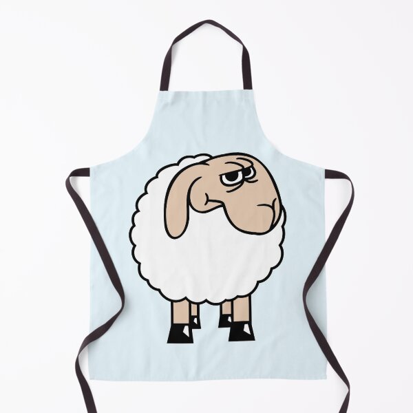 Item preview, Sheep Skeptical Critical Suspicious Stares Cartoon designed and sold by shirt-o-mat.