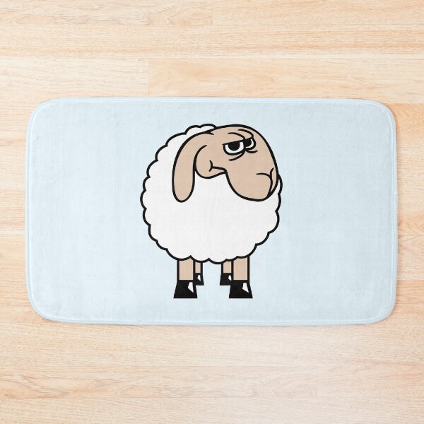 Item preview, Sheep Skeptical Critical Suspicious Stares Cartoon designed and sold by shirt-o-mat.