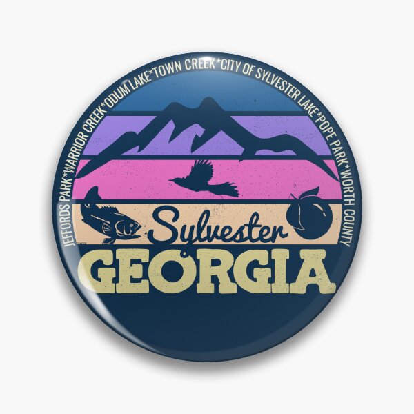 Item preview, Sylvester Georgia Sunset Retro Vintage Local Pride Logo designed and sold by CRHPOD20.