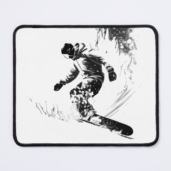 Item preview, Snowboarder Surge - Line Art Action designed and sold by ShadowAndSlate.