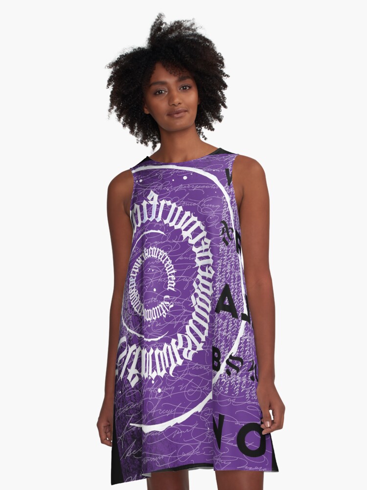 Thumbnail 1 of 4, A-Line Dress, Made of Fears & Desires – Left Side designed and sold by DrewLabOne.