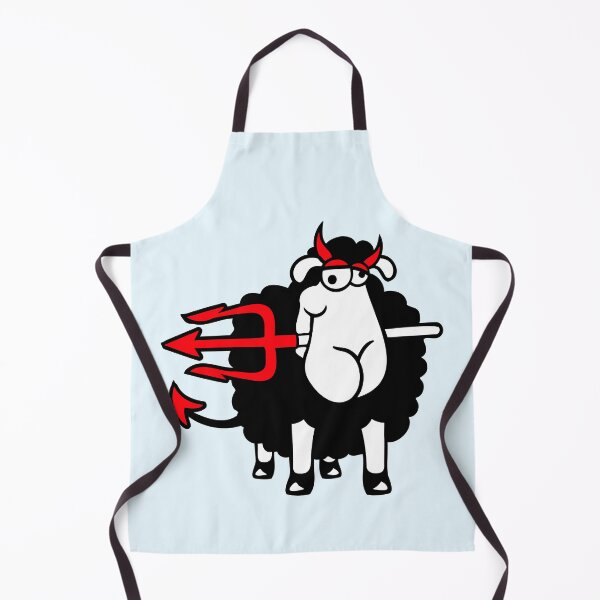 Item preview, Sheep Devil Satan Hell Evil Trident Horns Cool Fun designed and sold by shirt-o-mat.