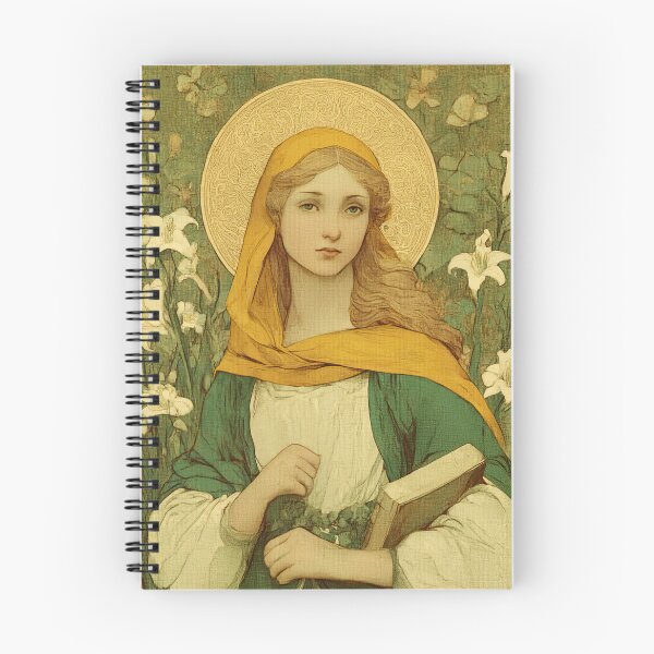 Item preview, Saint Dymphna designed and sold by SanctifiedSouls.