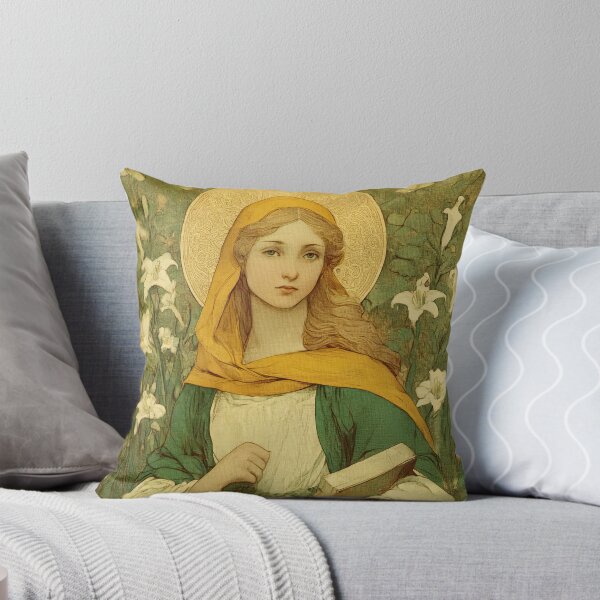 Item preview, Saint Dymphna designed and sold by SanctifiedSouls.
