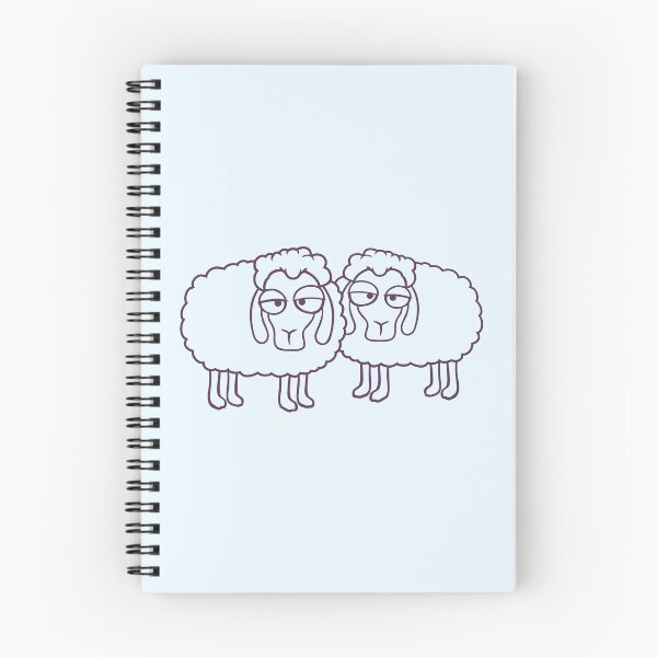 Item preview, 2 Sheep Tired Bored Look Team Sweet Crew Friends designed and sold by shirt-o-mat.