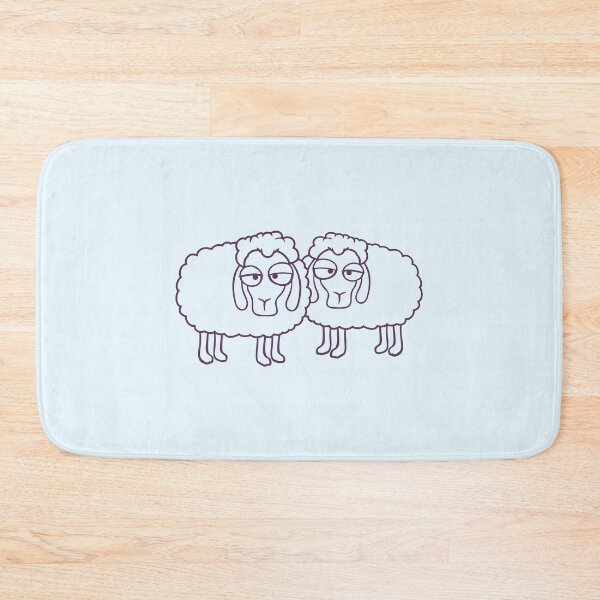 Item preview, 2 Sheep Tired Bored Look Team Sweet Crew Friends designed and sold by shirt-o-mat.