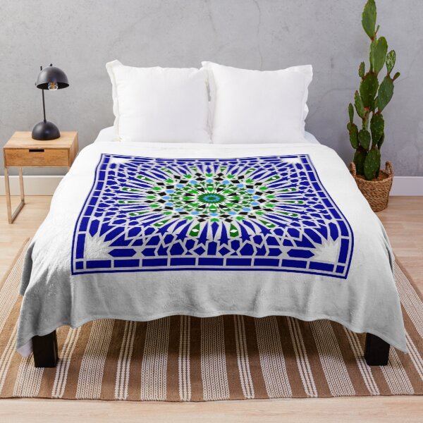 Item preview, The Sun – Blue and Green Mosaic designed and sold by Tarjiart.