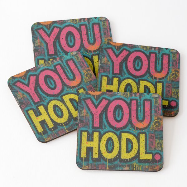 Item preview, YOU HODL. – NeoPunk Crypto Street Art designed and sold by oneof21million.