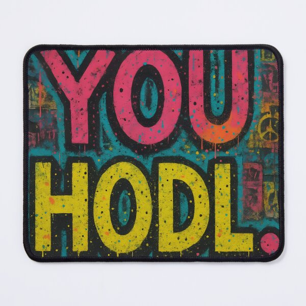 Item preview, YOU HODL. – NeoPunk Crypto Street Art designed and sold by oneof21million.