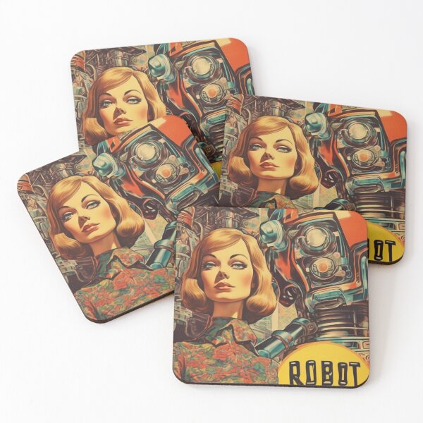 Item preview, Robot Love Art Illustrations Midcentury | #31 designed and sold by NickWhittleArt.