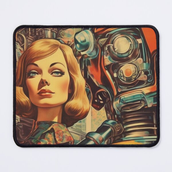 Item preview, Robot Love Art Illustrations Midcentury | #31 designed and sold by NickWhittleArt.